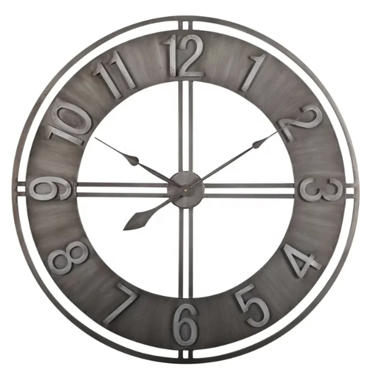 Amazon Metal Arab Numbers Wall Clocks Quartz Antique Style Single Face American Style Large All-season Separates from CN;FUJ