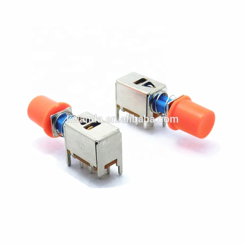 6 Pin 0.3a Dpdt Waterproof Electronic Metal Micro Mini Locking Momentary Push Button Lighting Switch