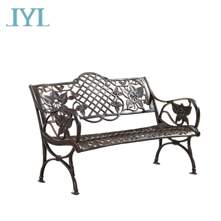 Wholesale metal outdoor patio cast aluminium garden public bench