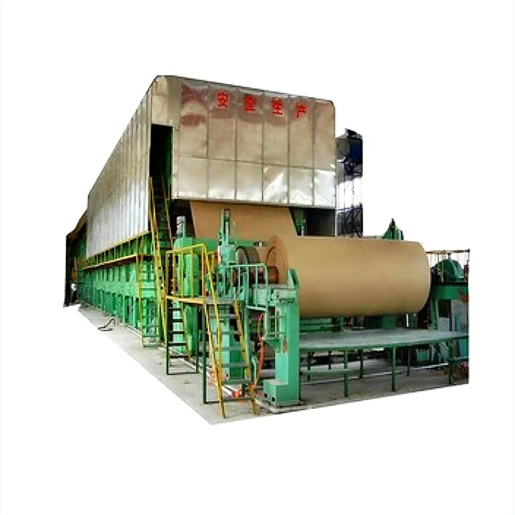 Для отходов картона переработанная крафт-бумага упаковка Fluting/гофрированная бумага машина