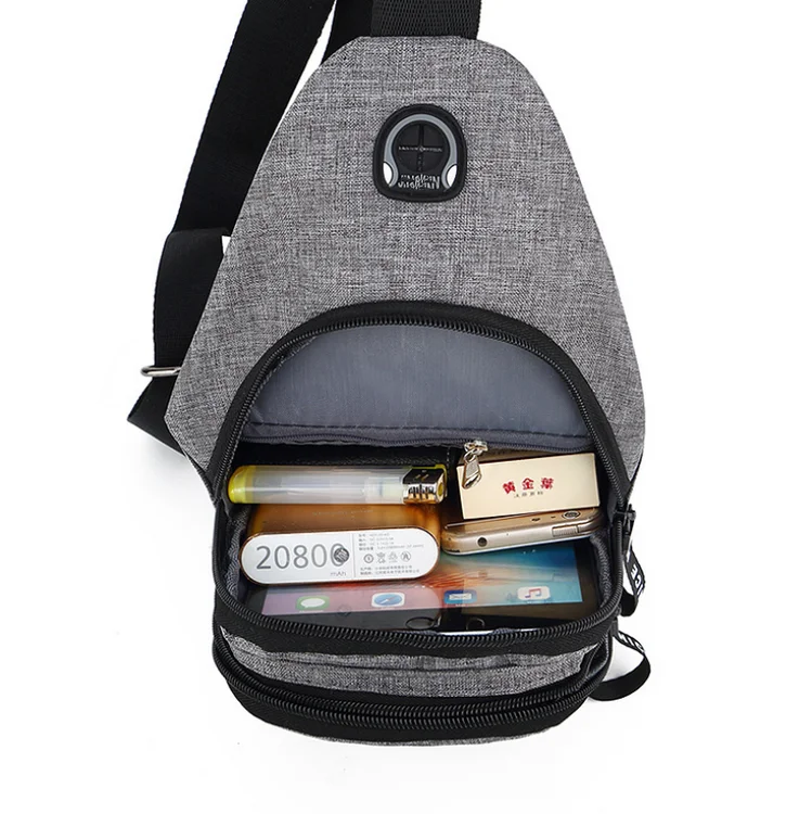 Men Travel Hiking Sling Chest Bag Cross Body Satchel Shoulder Back Sports Phone Pack