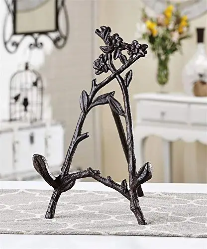 
Cast Iron Flower and Vine Design Book Stand 