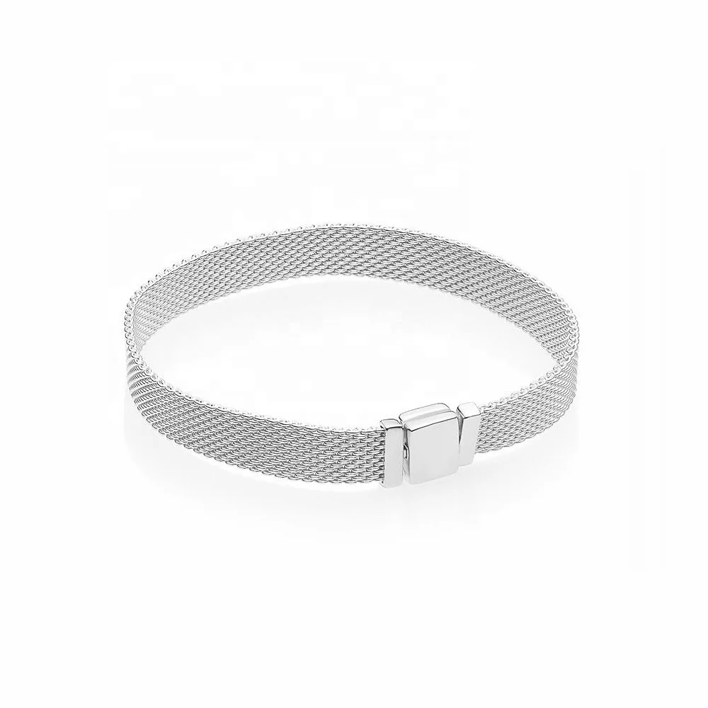 925 Sterling Silver Reflexions Bracelet cuban link chain bracelet 2019 new arrivals