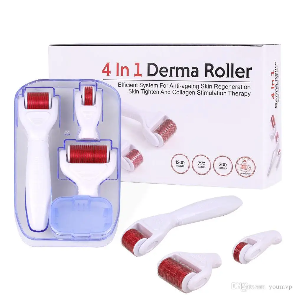 China most popular 3 in 1 micro derma skin hair roller set kit for sale