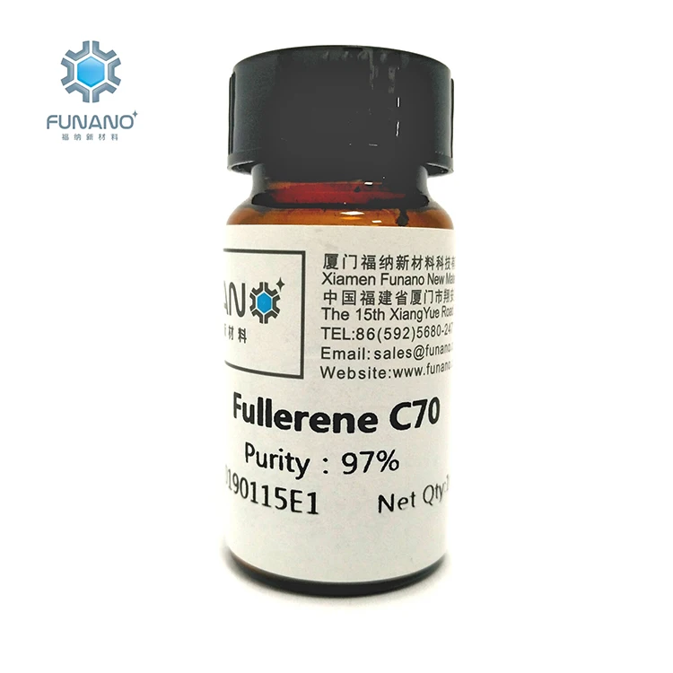 Manufacturer Funano Industry Intermediates Cosmetic Additives Raw Materials Carbon Powder Carbide Fullerene c70 With 97%