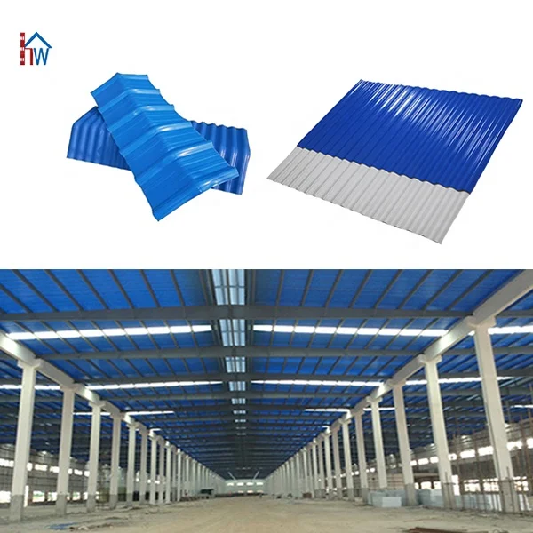 Soundproof Fireproof Corrugated PVC Plastic Roof Tile