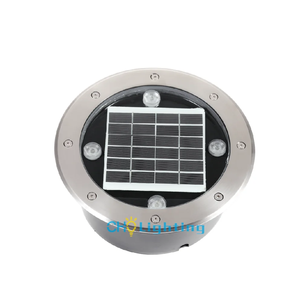 outdoor ip67 rgb 4w 6w led solar inground light
