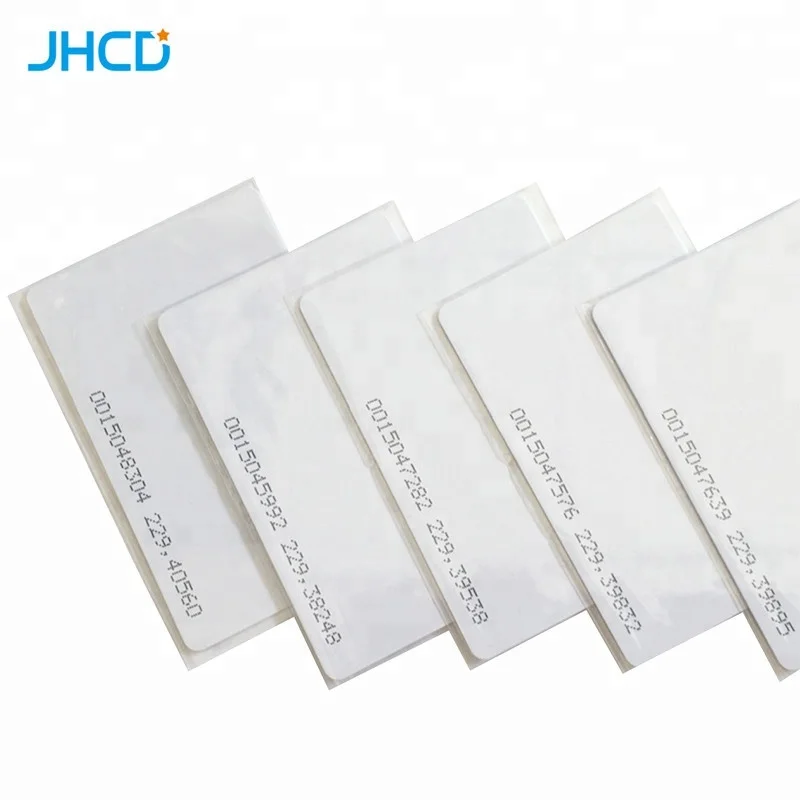 Пользовательские ясно размер кредитной карты ID белый пустой пластик ПВХ Id карты