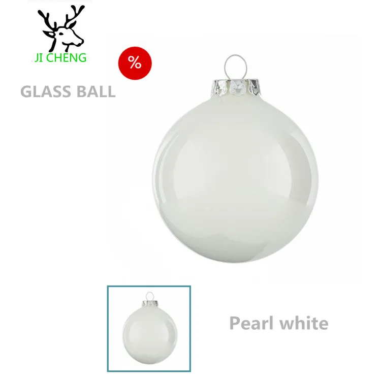 
Sparkling pearl river Christmas glass festive trinkets Christmas tree decorations 8 cm Christmas ball 