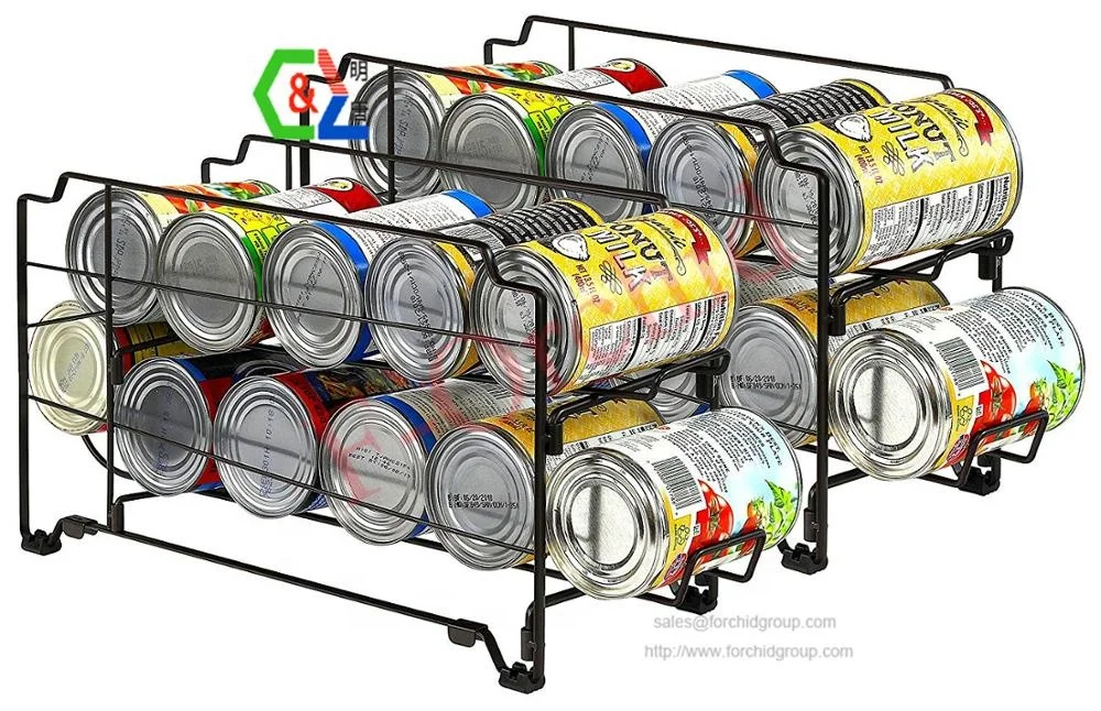 Beverage Can Dispenser Rack,Sturdy metal construction with Classic Bronze Coating, Bronze