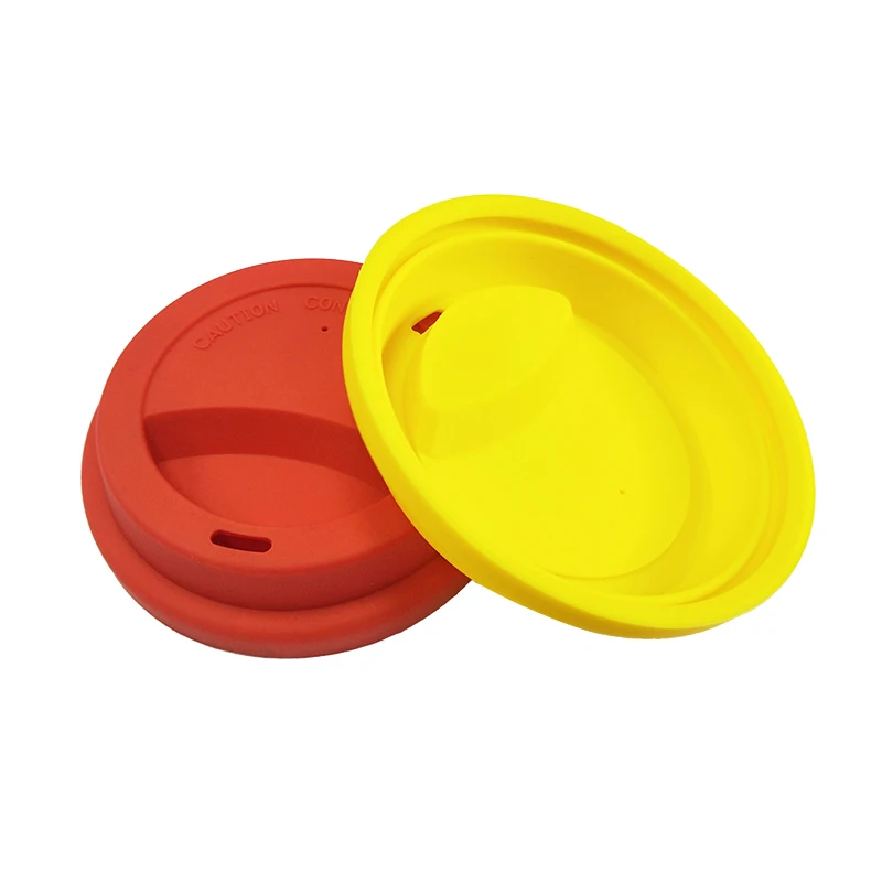 Custom silicone rubber dome universal reusable coffee cup lid cover