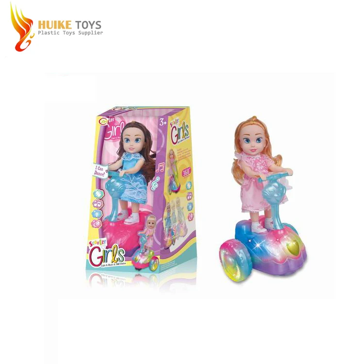 Fun B/O Doll with Sport Scooter Girl Toys Doll Toy