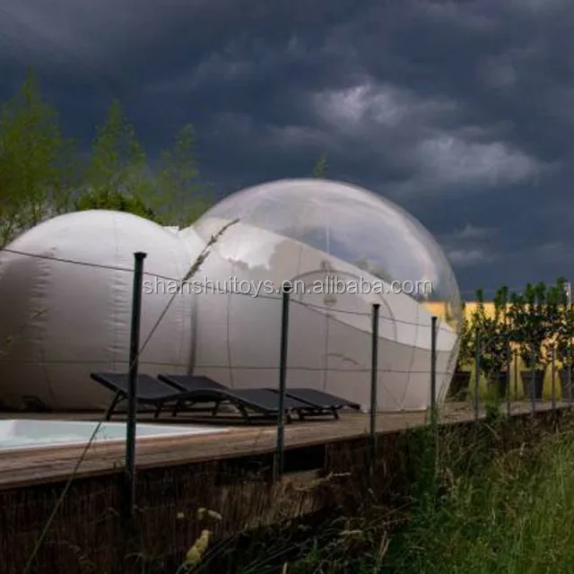 2024 newest outdoor camping inflatable bubble tent, clear inflatable dome tent for sale
