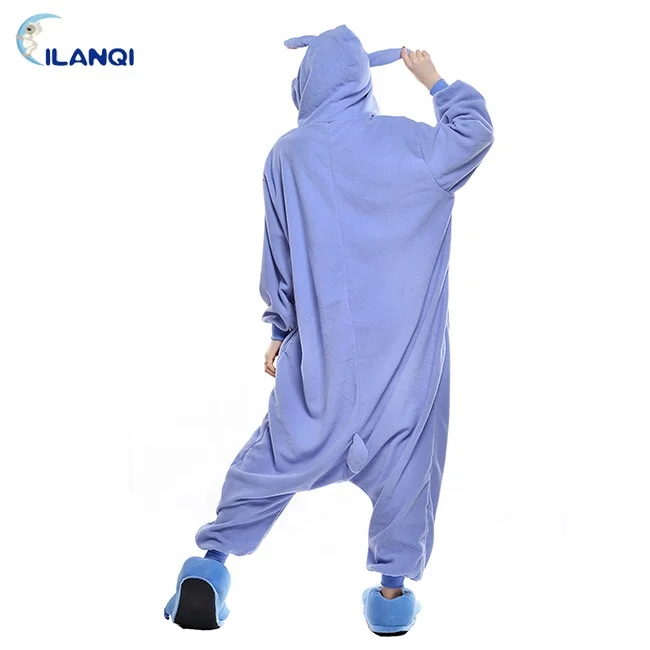 
Cosplay Cartoon Costume Blue Stitch Oneise Halloween Animal Adult Pajamas 