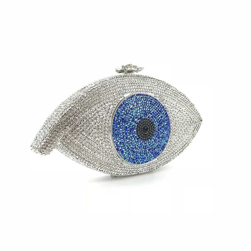 
OC3467 China supplier evening bag handmade evil eye crystal purse handbags 