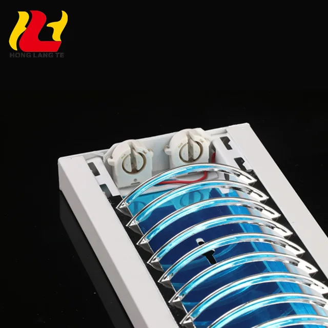 2Ft 3Ft 4Ft Recessed Wall T5 T8 Double Fluorescent Tubes Linear Front Grille Reflector Cover Fixture Light With Reflector 1.2m