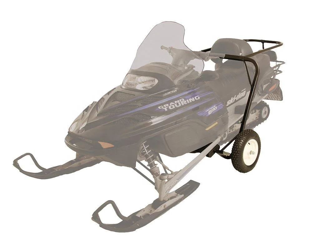 Snowmobile Dolly Cart Hoist & Lift with Large Pneumatic Wheels