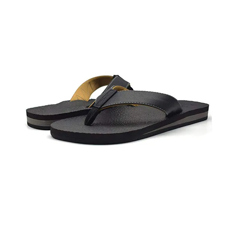 
Custom Cheap Modern Design Leather Flip Flops For Men 