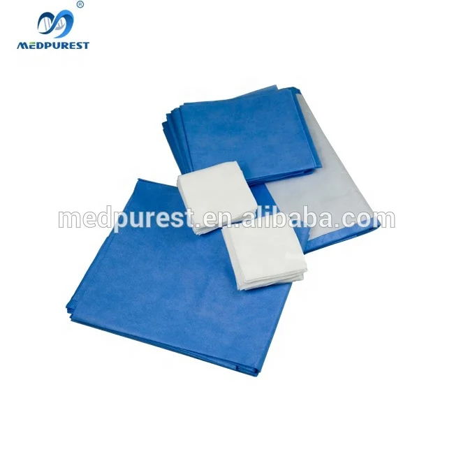 Surgical and operation sterile disposable surgical hip drape set