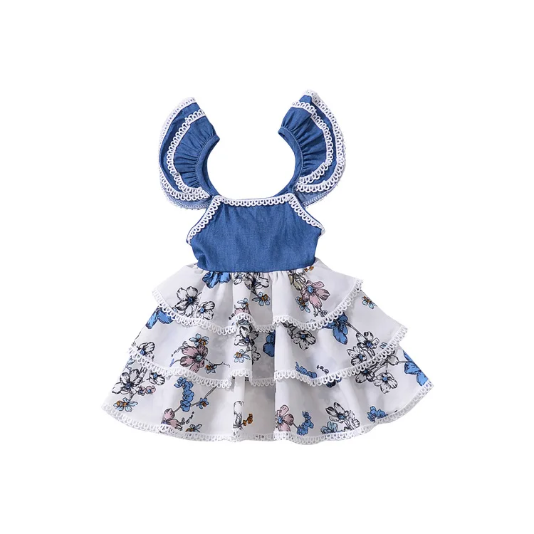 
Toddler Infant Kaftan Kids Cotton Clothes Summer Lolita Casual Baby Girl Dress 