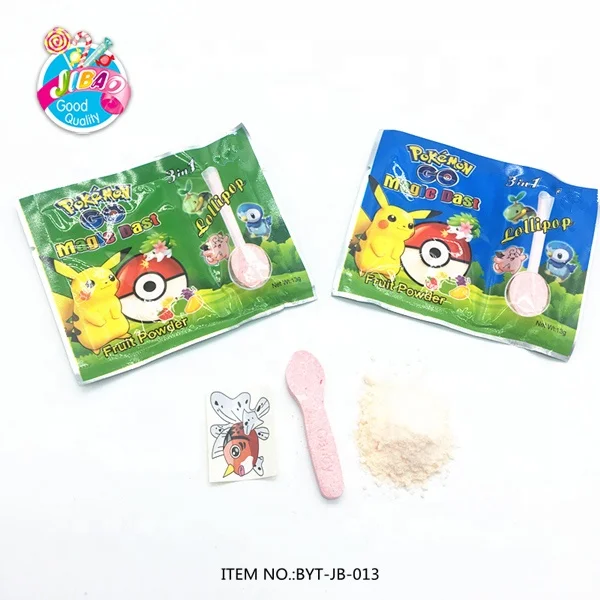 Мультфильм татуировки стикер с пресс таблетки палочки конфеты и фрукты кислый порошок конфеты