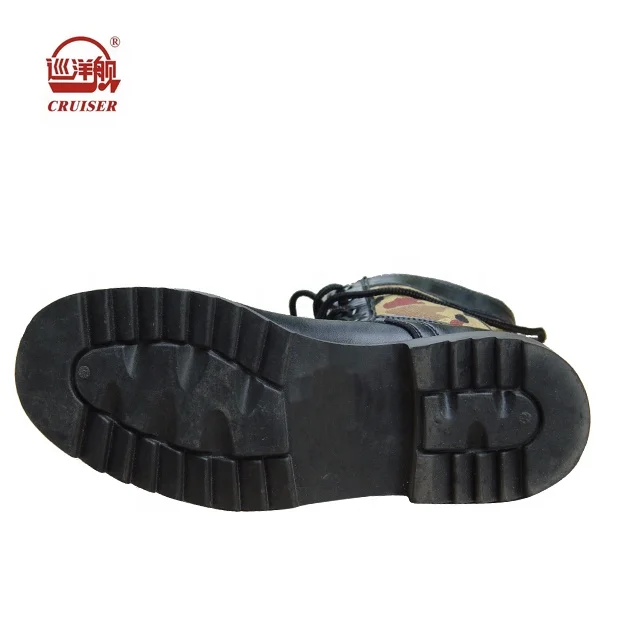 genuine leather canvas riding motorcycle boots men goodyear