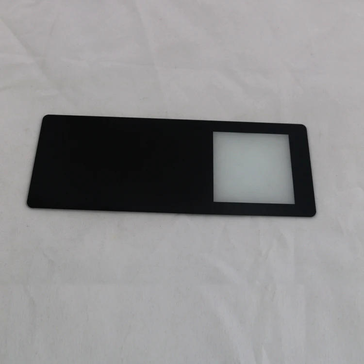 2mm black color home appliances gorilla glass cover lens