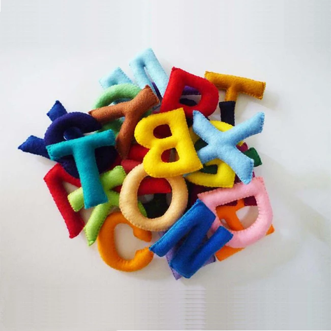 kids education toy felt stuffed alphabet letter felt educational letters for baby