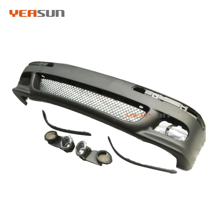 Modifications E39 M5 chrome grille black bumper w/o hole for BMW 5 series 520i 1996 2003