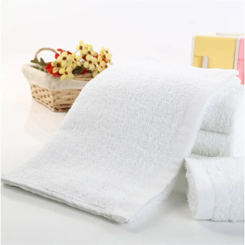 
china product cheap towel disposable white face towel for bathhouse 