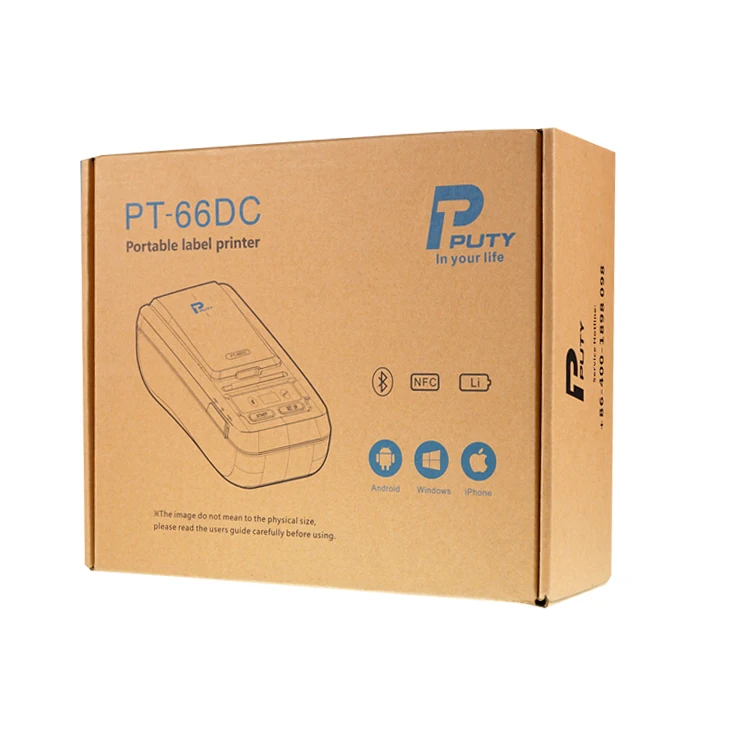 PUTY 66DC Handheld thermal transfer label printer Multi-Function clothing label printer