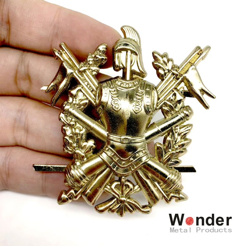 Металлическая 3D-гравировальная эмблема на плечо