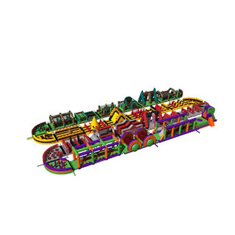 outdoor funny adult high quality inflatable obstacle course for adult