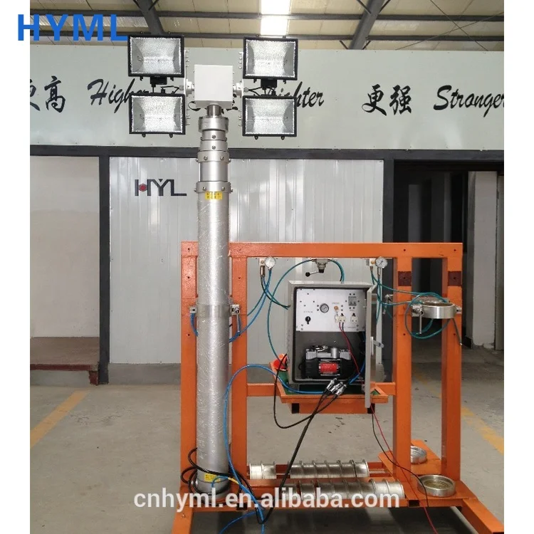 solar power telescopic Lighting trailer