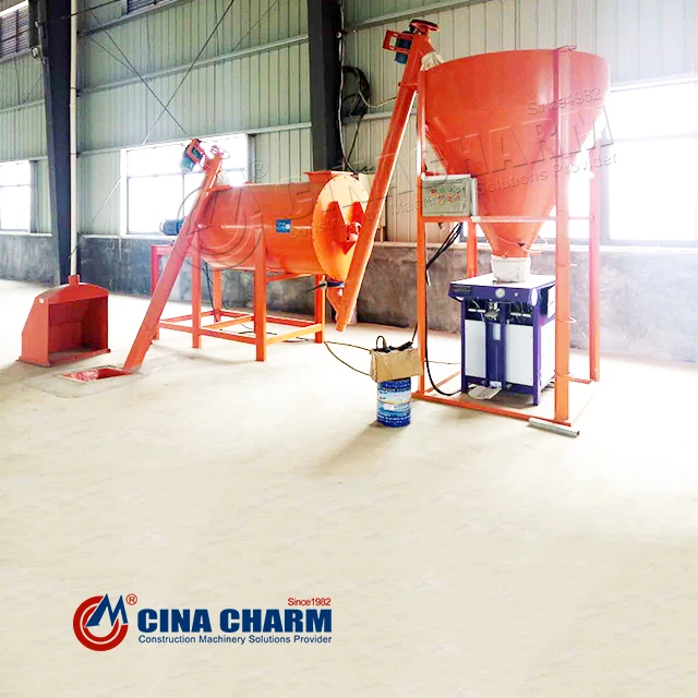 Premixed Stucco Masonry Cement Plaster Dry Mortar Mixer Plant Machine