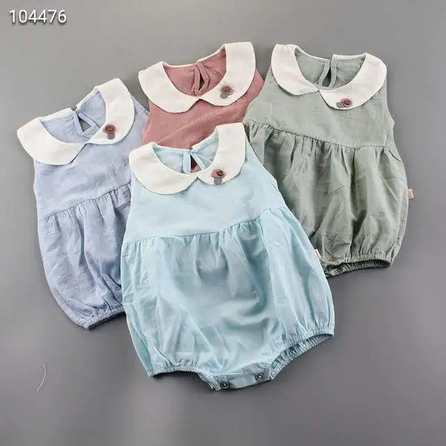 Детский комбинезон из натурального хлопка, однотонный комбинезон из джинсовой ткани для скалолазания, весна-лето 100%