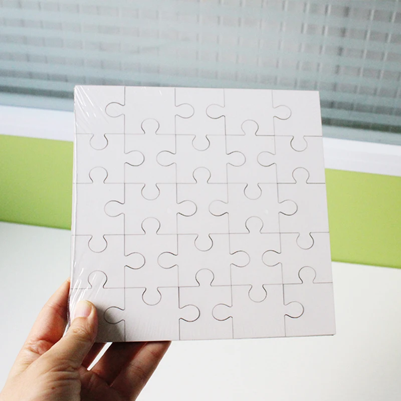 High quality Blank Sublimation MDF Wooden jigsaw DIY printed square shape jigsaw puzzle