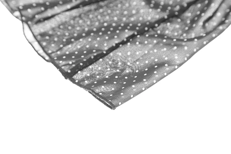 Lolita Style Women Clothing Chiffon Summer Dot Ankle-length Off Shoulder Polka Dot Dresses