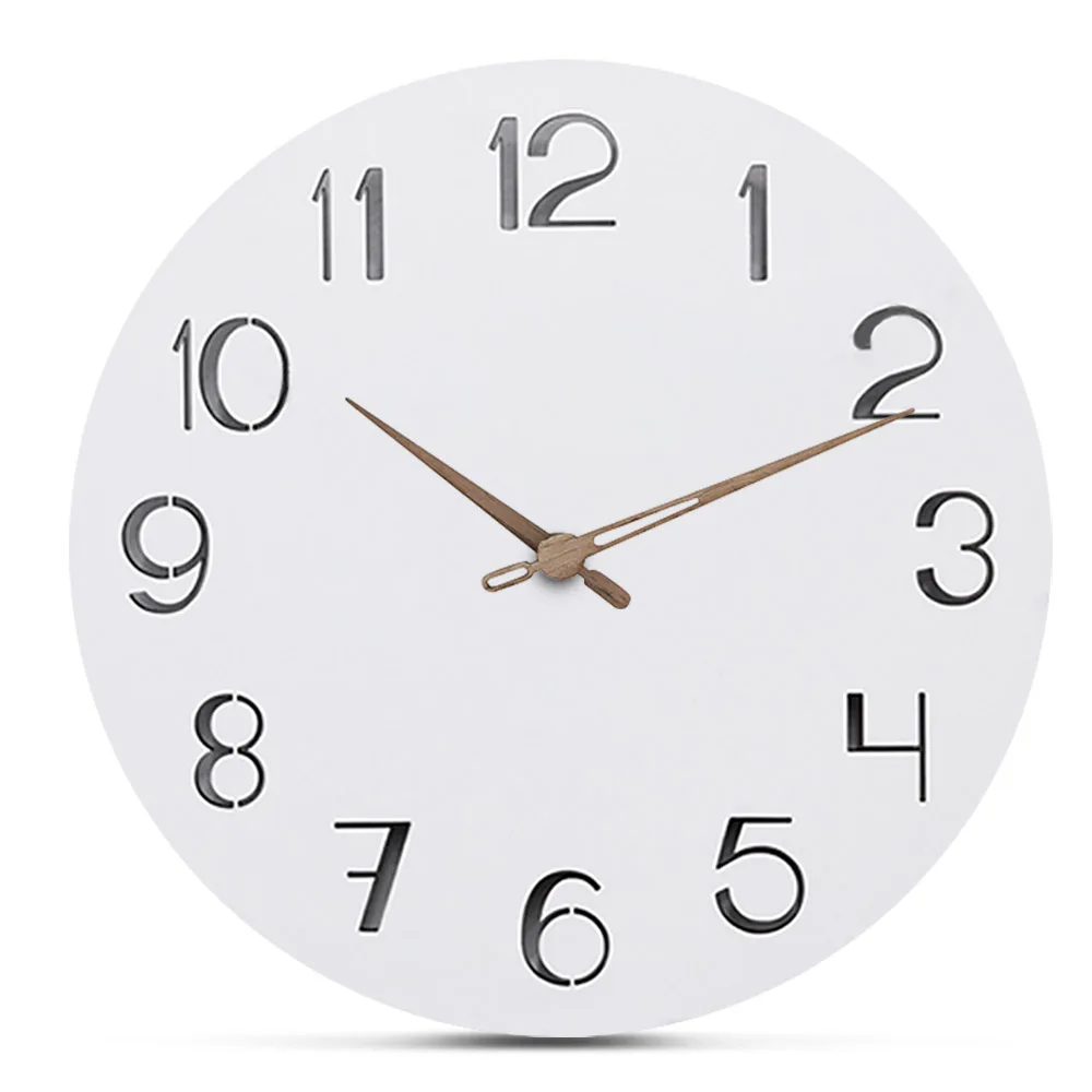 Preciser Custom Manufacture Large Carved Decorate Wooden Wall Clock