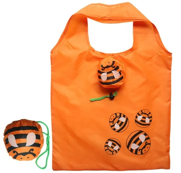 Custom reusable shopping bags foldable custom nylon foldable shopping bag wholesale