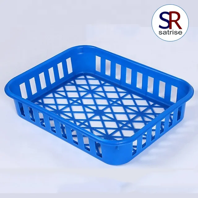 
Square hard plastic trays serving mushroom bottles 