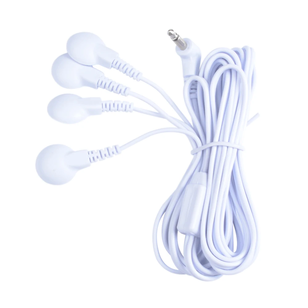 Электрод Konmed TENS Unit 4 в 1 свинцовый провод/кабели с разъемом DC2.5 мм 3 5 RCA для массажа