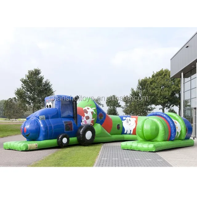 outdoor obstacle course inflatable tunnel playground sports games inflatable worm crawl tunnel for kids on sale