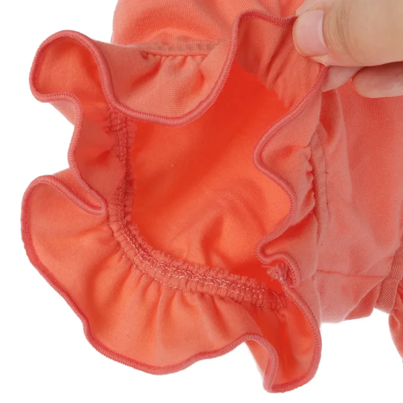 
cotton peach ruffle girl baby romper infant underwear newborn baby clothes 