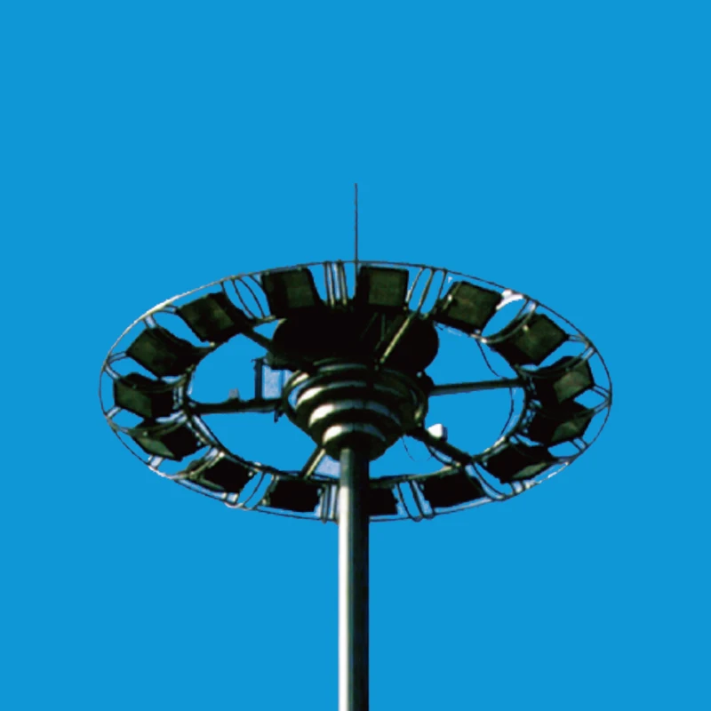 Football stadium post 30m high mast lighting pole drawing