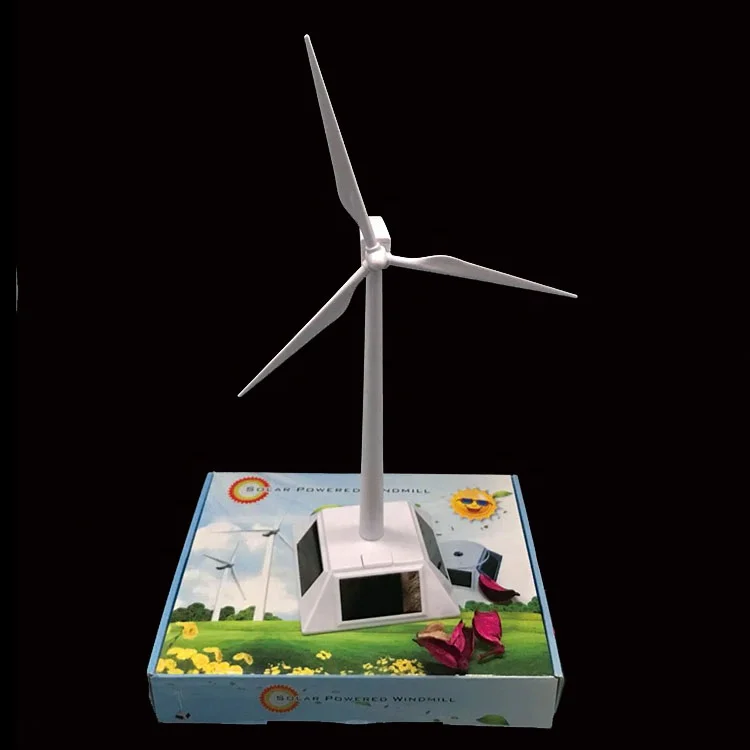 solar powered company new arrival solar windmill wind turbine toy