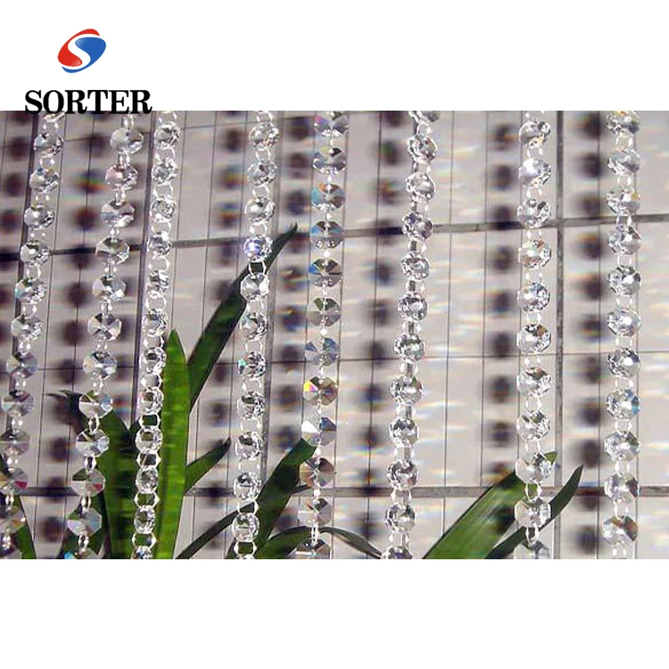 Хит продаж, занавески с хрустальными бусинами для украшения гостиницы, офиса или дома, занавески с подвесными дверными бусинами на Рождество