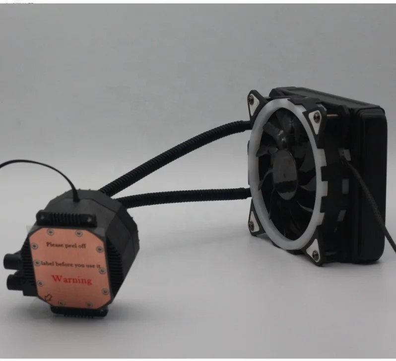
12v Computer Case Liquid 120 Cpu RGB Fan Water Cooling with 12025 rgb cooling fan water cooling kit pc 