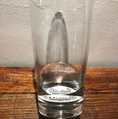 bottoms up dispenser 16oz glass