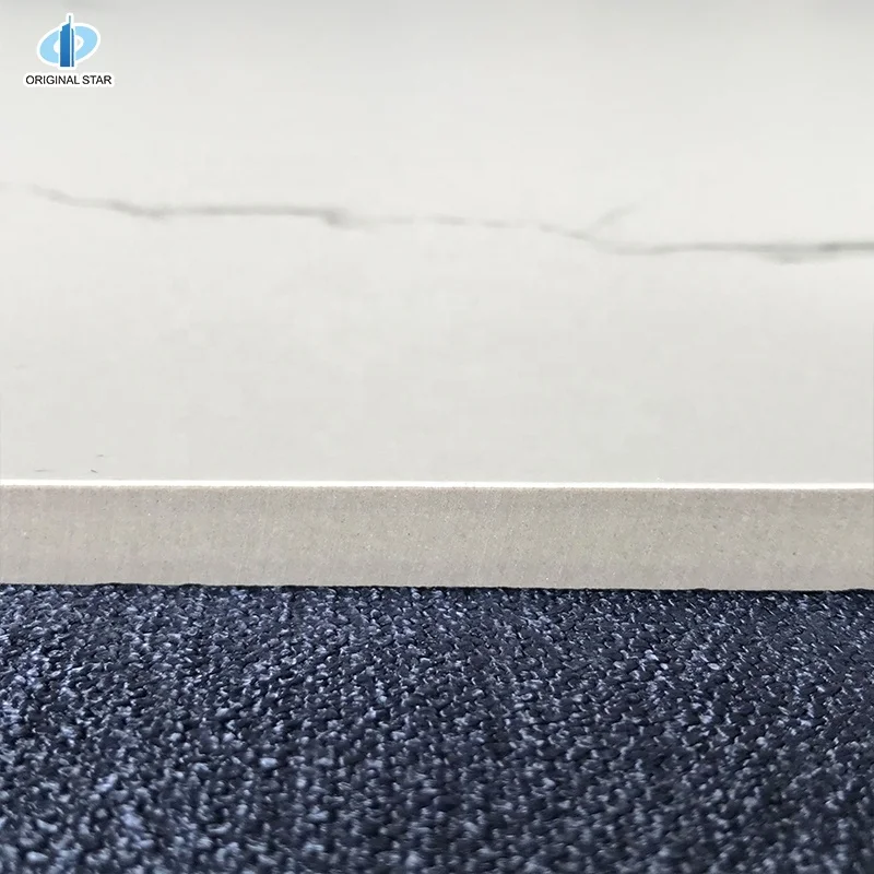 Home Designs White Polished Glazed Marble Look Slab Wall Tiles And Floor Tiles 600X600Mm